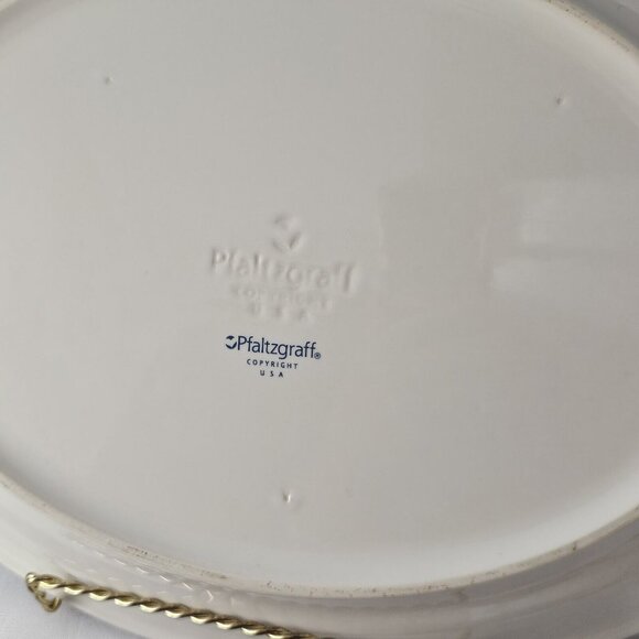 Pfaltzgraff Snow Bear Oval Serving Platter 13" USA holiday Christmas serveware - Picture 7 of 9